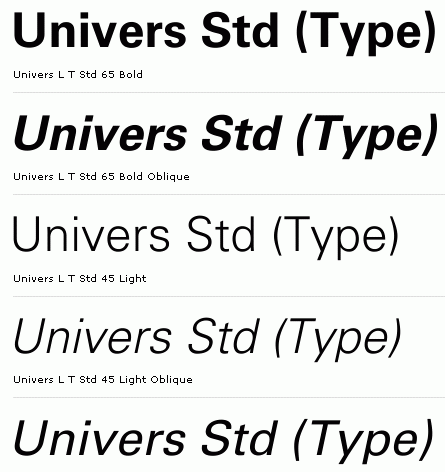 Univers font family download free